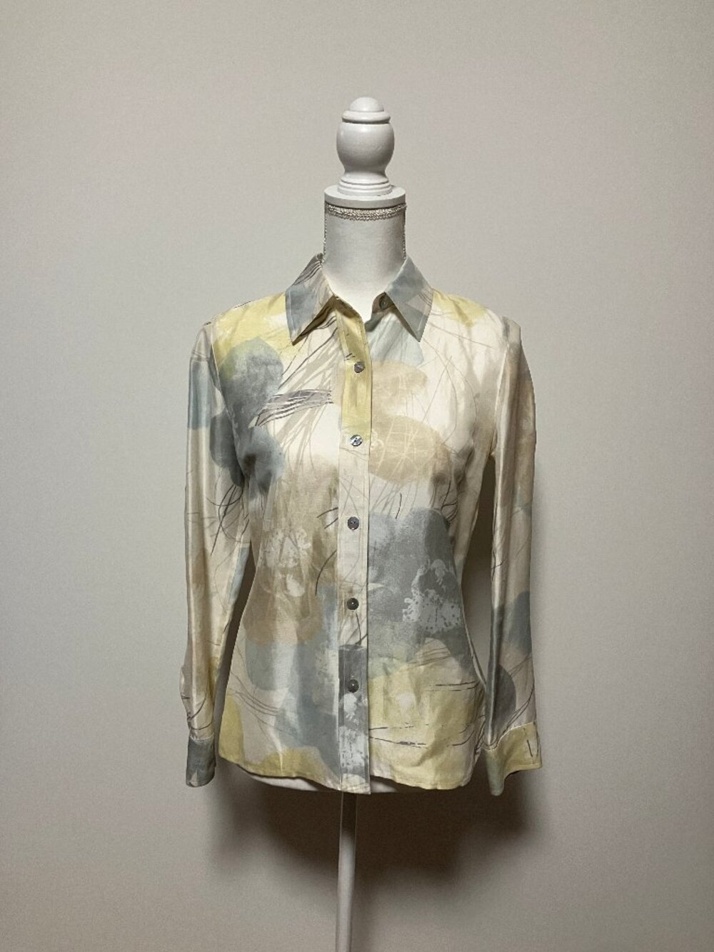 Sigrid Olsen Collection Blouse, Size XS, Silk & Linen